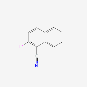 Chemical structure of 1-Cyano-2-Iodonaphthalene