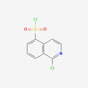 Chemical structure of 1-Chloroisoquinoline-5-sulfonyl chloride
