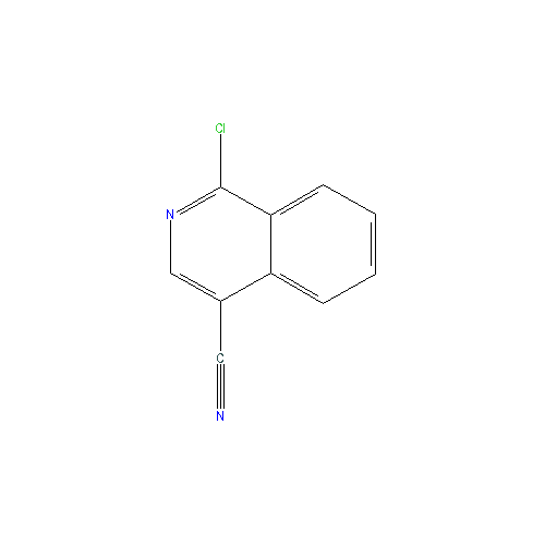 Chemical structure of 1-Chloroisoquinoline-4-carbonitrile