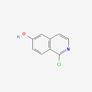 Chemical structure of 1-Chloroisoquinolin-6-ol