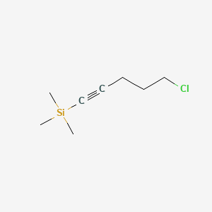Chemical structure of 1-Chloro-5-trimethylsilyl-4-pentyne