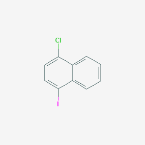 Chemical structure of 1-Chloro-4-iodonaphthalene
