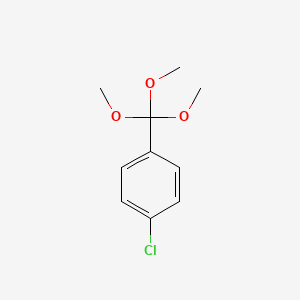 Chemical structure of 1-Chloro-4-(trimethoxymethyl)benzene