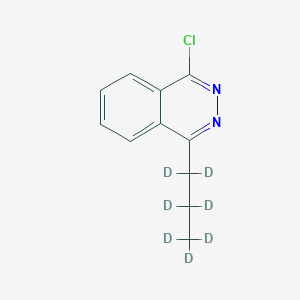 Chemical structure of 1-Chloro-4-(n-propyl-d7)-phthalazine