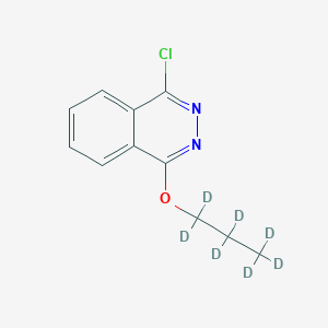 Chemical structure of 1-Chloro-4-(n-propoxy-d7)-phthalazine