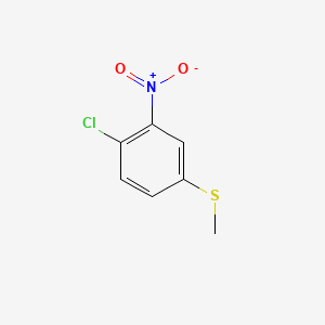 Chemical structure of 1-Chloro-4-(methylthio)-2-nitrobenzene