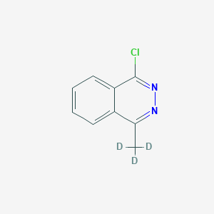 Chemical structure of 1-Chloro-4-(methyl-d3)-phthalazine