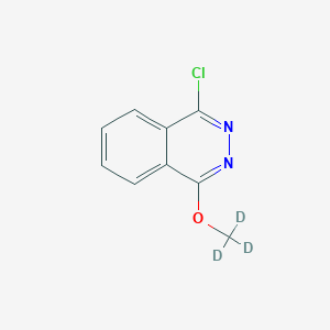 Chemical structure of 1-Chloro-4-(methoxy-d3)-phthalazine