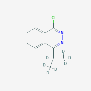 Chemical structure of 1-Chloro-4-(iso-propyl-d7)-phthalazine