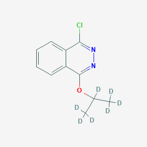 Chemical structure of 1-Chloro-4-(iso-propoxy-d7)-phthalazine