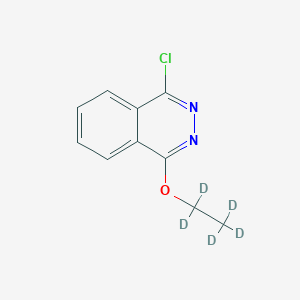 Chemical structure of 1-Chloro-4-(ethoxy-d5)-phthalazine