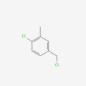 Chemical structure of 1-Chloro-4-(chloromethyl)-2-methylbenzene