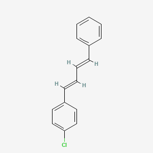 Chemical structure of 1-Chloro-4-((1E,3E)-4-phenylbuta-1,3-dien-1-yl)benzene