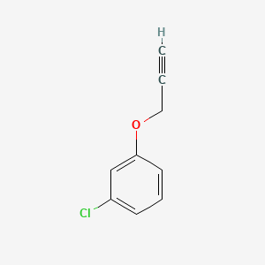 Chemical structure of 1-Chloro-3-(prop-2-yn-1-yloxy)benzene