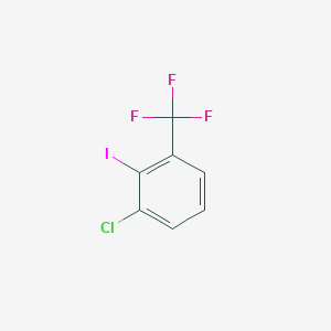 Chemical structure of 1-Chloro-2-iodo-3-(trifluoromethyl)benzene
