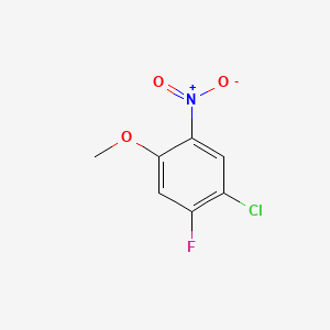 Chemical structure of 1-Chloro-2-fluoro-4-methoxy-5-nitrobenzene