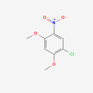 Chemical structure of 1-Chloro-2,4-dimethoxy-5-nitrobenzene
