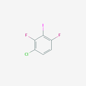 Chemical structure of 1-Chloro-2,4-difluoro-3-iodobenzene