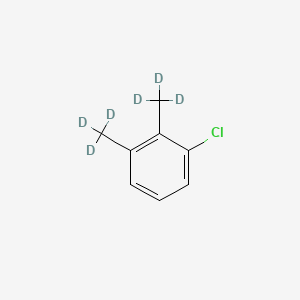 Chemical structure of 1-chloro-2,3-bis(methyl-d3)benzene