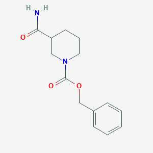 Chemical structure of 1-Cbz-3-carbamoylpiperidine