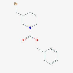 Chemical structure of 1-Cbz-3-(bromomethyl)piperidine
