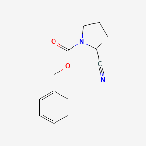 Chemical structure of 1-Cbz-2-cyanopyrrolidine