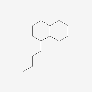Chemical structure of 1-Butyl-decahydronaphthalene
