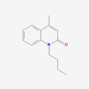 Chemical structure of 1-Butyl-4-methylquinolin-2(1H)-one