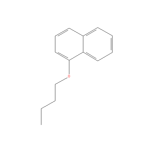 Chemical structure of 1-butoxynaphthalene