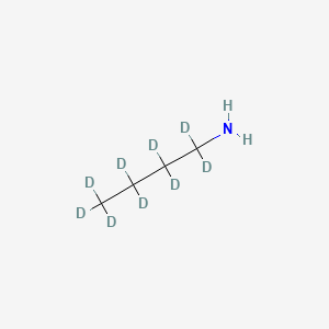 Chemical structure of 1-Butanamine-d9