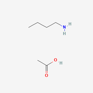 Chemical structure of 1-Butanamine, Acetate