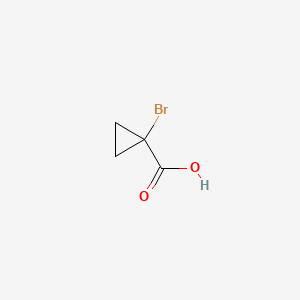 Chemical structure of 1-Bromocyclopropanecarboxylic acid