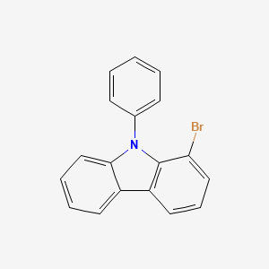 Chemical structure of 1-Bromo-9-phenyl-9H-carbazole