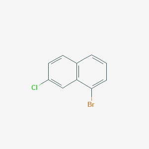Chemical structure of 1-Bromo-7-chloronaphthalene