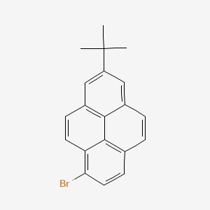Chemical structure of 1-Bromo-7-(tert-butyl)pyrene