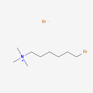 Chemical structure of 1-Bromo-6-(trimethylammonium)hexyl bromide