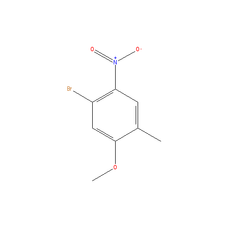 Chemical structure of 1-Bromo-5-methoxy-4-methyl-2-nitrobenzene