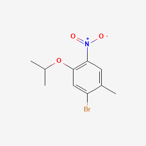 Chemical structure of 1-Bromo-5-isopropoxy-2-methyl-4-nitrobenzene