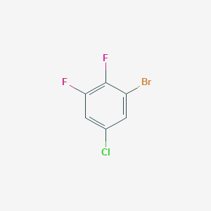 Chemical structure of 1-Bromo-5-chloro-2,3-difluorobenzene