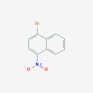 Chemical structure of 1-Bromo-4-nitronaphthalene