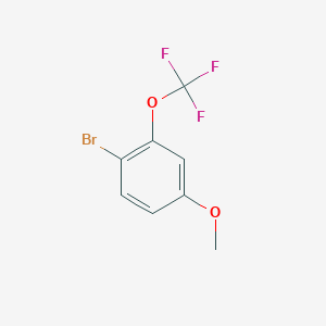 Chemical structure of 1-Bromo-4-methoxy-2-(trifluoromethoxy)benzene