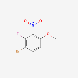 Chemical structure of 1-Bromo-4-fluoro-2-methoxy-5-nitrobenzene