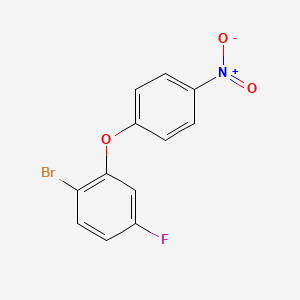 Chemical structure of 1-Bromo-4-fluoro-2-(4-nitrophenoxy)benzene