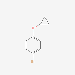 Chemical structure of 1-Bromo-4-cyclopropoxybenzene