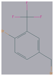 Chemical structure of 4-Bromo-3-(trifluoromethyl)benzyl bromide