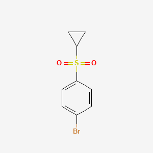 Chemical structure of 1-Bromo-4-(cyclopropylsulfonyl)benzene
