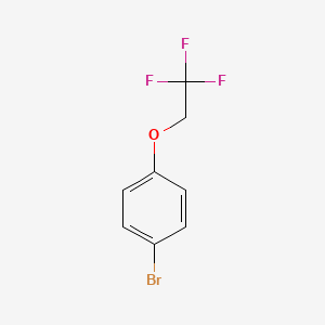 Chemical structure of 1-Bromo-4-(2,2,2-trifluoroethoxy)benzene