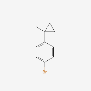 Chemical structure of 1-Bromo-4-(1-methylcyclopropyl)benzene