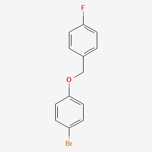Chemical structure of 4-Bromophenyl-(4-fluorobenzyl)ether