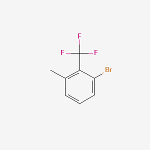 Chemical structure of 1-Bromo-3-methyl-2-(trifluoromethyl)benzene